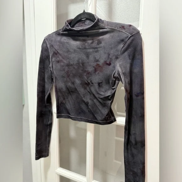 Lululemon All Aligned Mock Neck Long Sleeve Shirt *Crushed Velvet - Picture 5 of 9